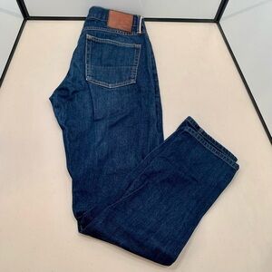 Gustin Mens See Pics For Measurements Raw Straight Leg Button Fly Blue Jeans